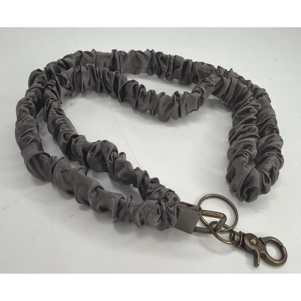 Scrunchie Lanyard for ID Badges, Stretchy Neck Keychain Holder, NEW